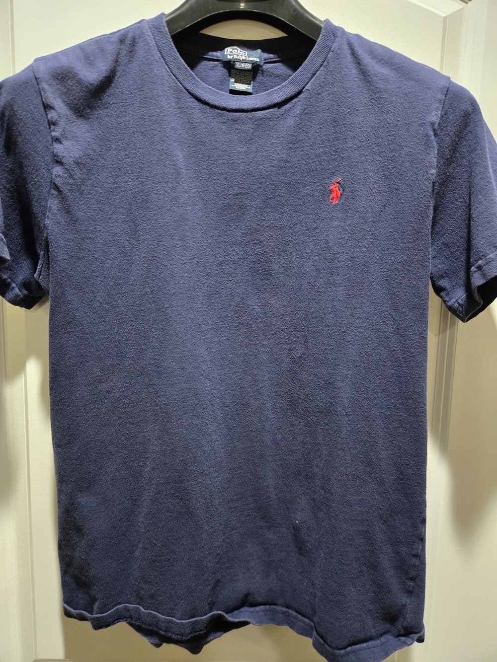 Polo Ralph Lauren Teen’s Navy Crewneck T Shirt with Red Pony